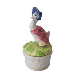Vintage Schmid Beatrix Potter Music Box Jemina Puddle Duck I Did it my Way